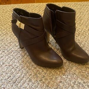 Marc Fisher Dark Brown Ankle Booties